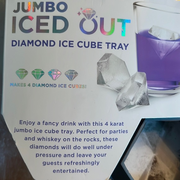 Jumbo Iced Out-diamond ice cube tray/use also for jello shots or soap making-NEW - Picture 7 of 9